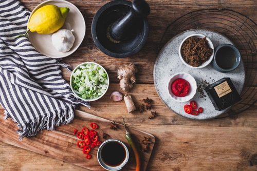 Ingredienser til Spareribs
