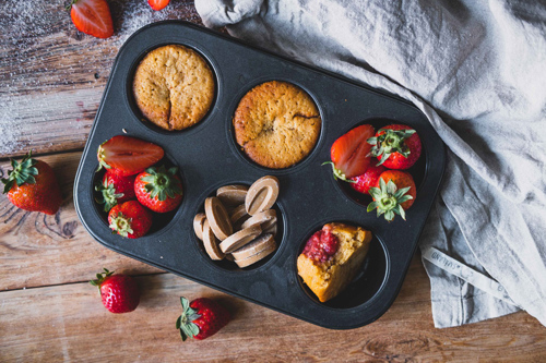 Jordbærmuffins
