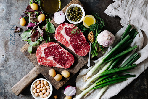Ingredienser til Steaksalat